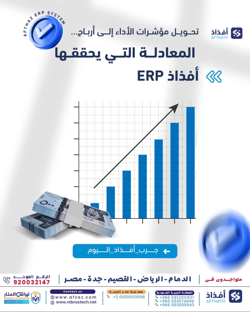 تحويل مؤشرات الأداء إلى أرباح… المعادلة التي يحققها أفذاذ ERP